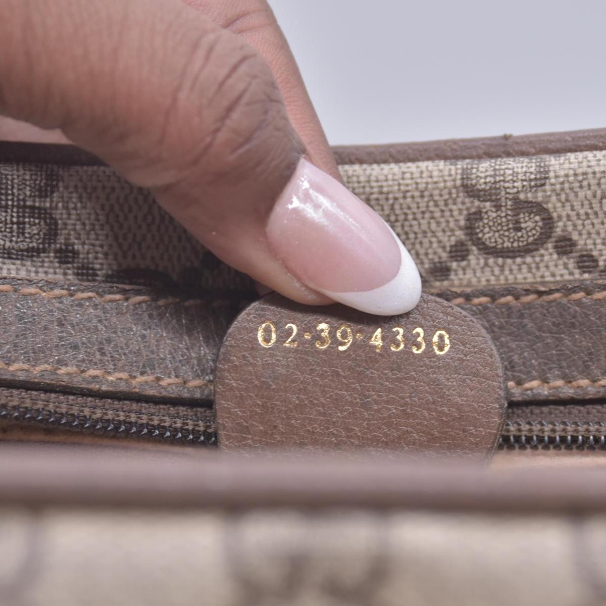 Gucci top handle messenger monogram vintage