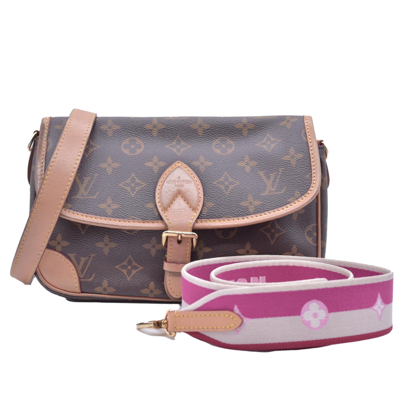 $2700 Louis Vuitton  Monogram Diane Fuchsia