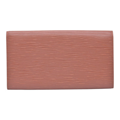 $680 LOUIS VUITTON Epi Leather Porte-Feuille Long Wallet Cognac CONSIGNMENT 10021509