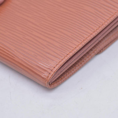 $680 LOUIS VUITTON Epi Leather Porte-Feuille Long Wallet Cognac CONSIGNMENT 10021509