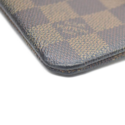 Louis Vuitton Damier Pochette Cles Wallet Coin Purse Brown CA0037