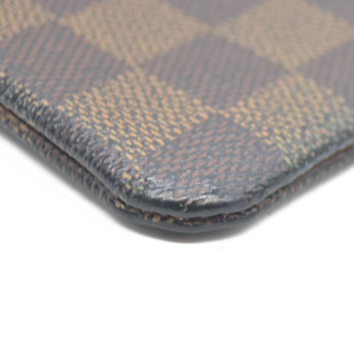 Louis Vuitton Damier Pochette Cles Wallet Coin Purse Brown CA0037