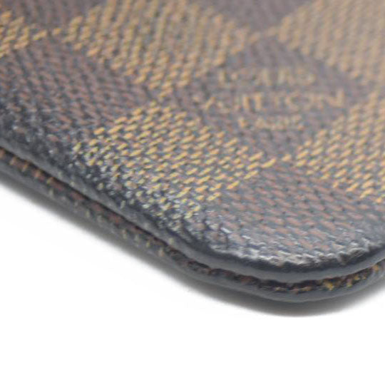 Louis Vuitton Damier Pochette Cles Wallet Coin Purse Brown CA0037