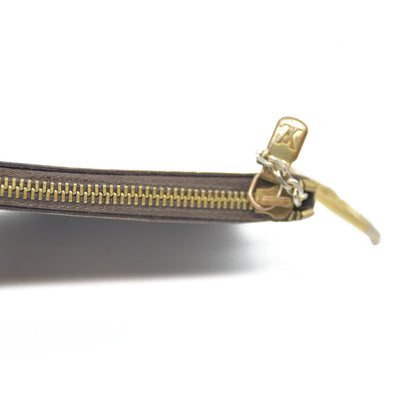 Louis Vuitton Damier Pochette Cles Wallet Coin Purse Brown CA0037