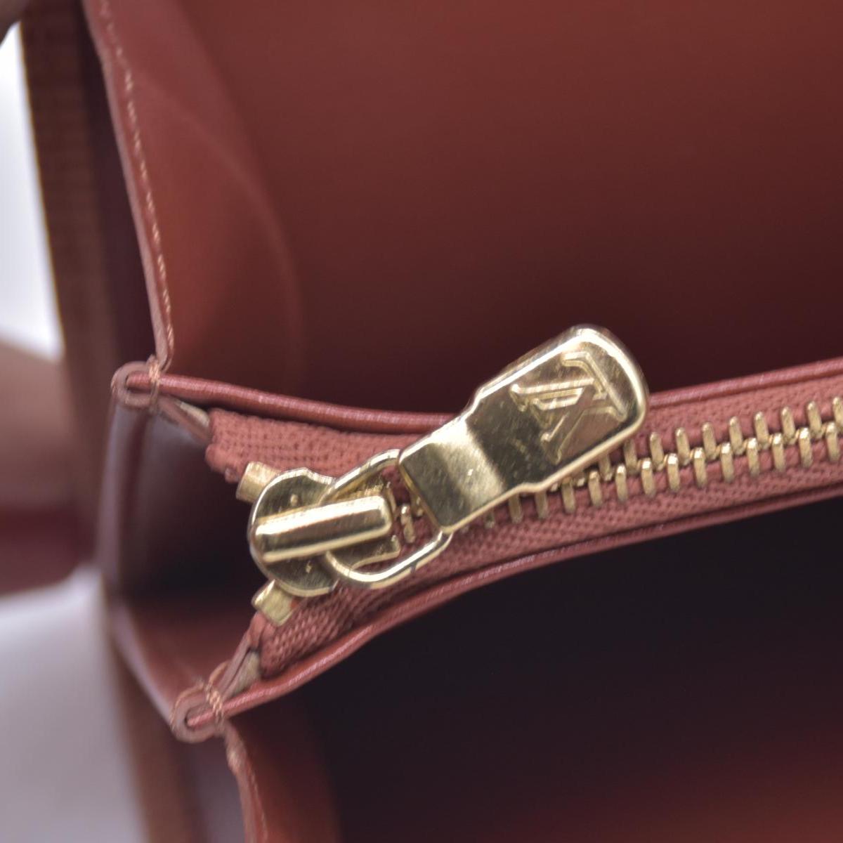 $680 LOUIS VUITTON Epi Leather Porte-Feuille Long Wallet Cognac CONSIGNMENT 10021509