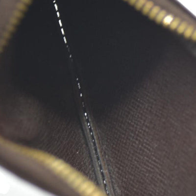 Louis Vuitton Damier Pochette Cles Wallet Coin Purse Brown CA0037