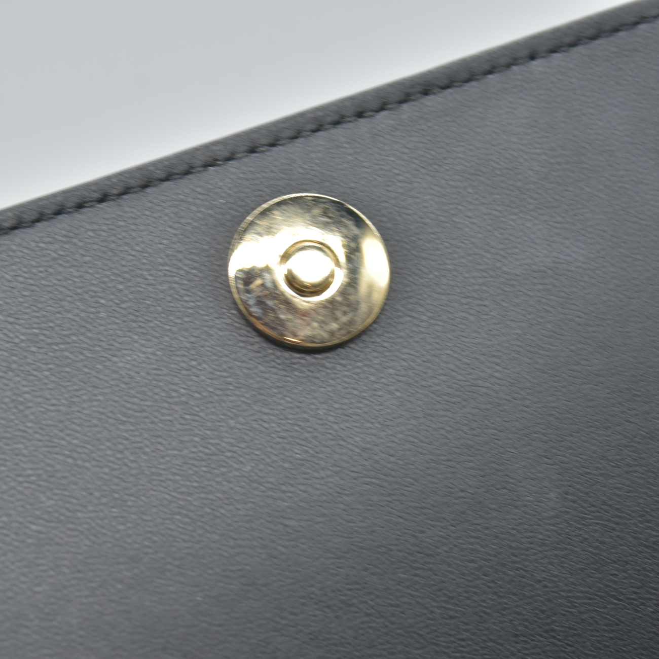 $2500 Christian Dior Lambskin Cannage Lady Dior Chain Wallet Black