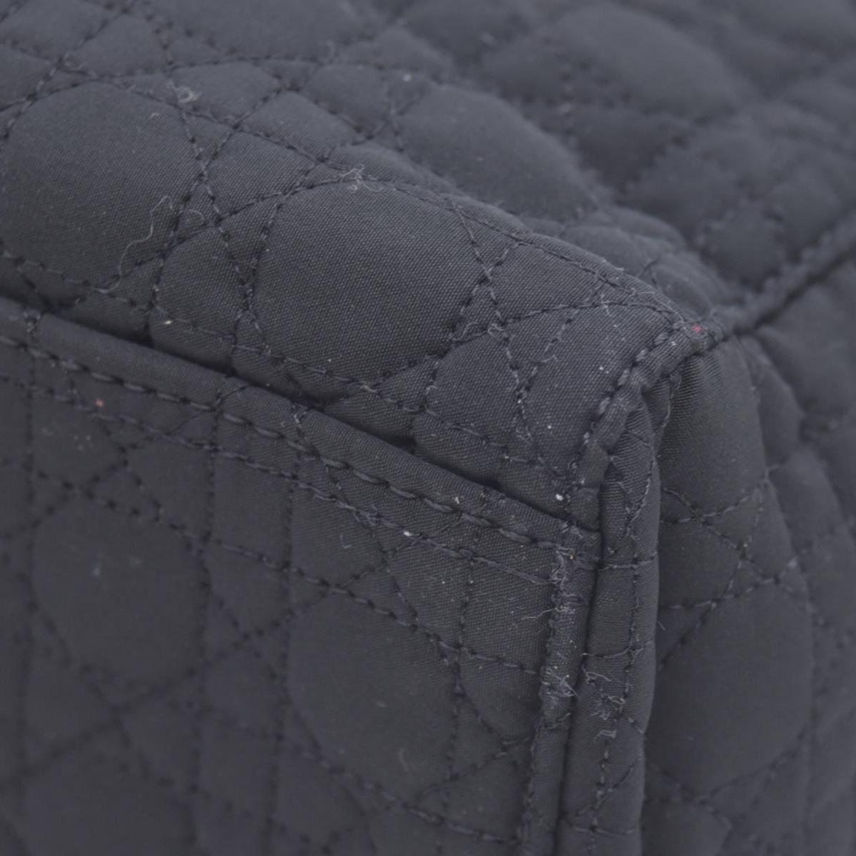 $4900 Christian Dior Nylon Cannage Large Lady Dior Black CONSIGNMENT
