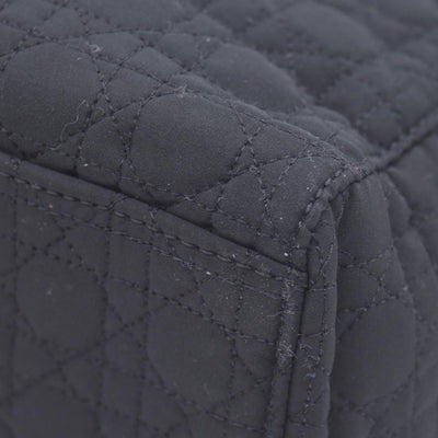 $4900 Christian Dior Nylon Cannage Large Lady Dior Black CONSIGNMENT