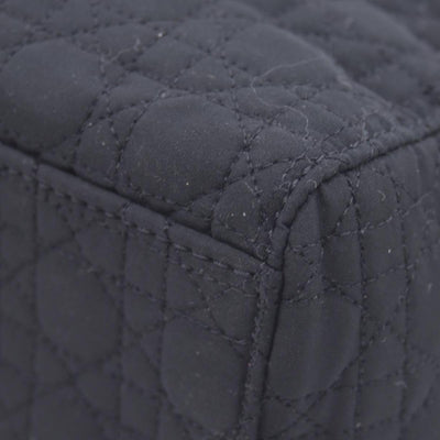 $4900 Christian Dior Nylon Cannage Large Lady Dior Black CONSIGNMENT