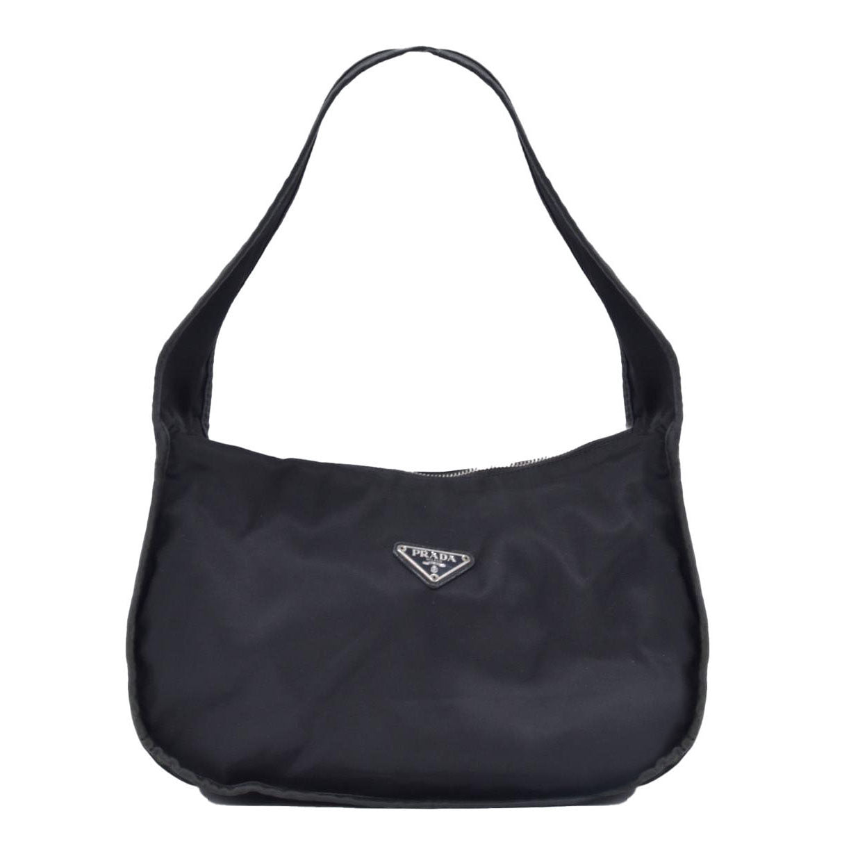 Vintage Prada Black Nylon Shoulder Bag CONSIGNMENT