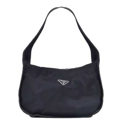 Vintage Prada Black Nylon Shoulder Bag CONSIGNMENT