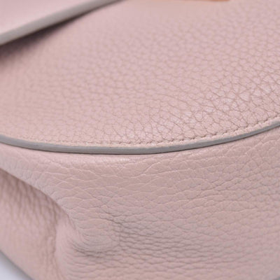 $1850 CHLOÉ Grainy Calfskin Small Drew Crossbody Shoulder Bag Pink CONSIGNMENT 10021507