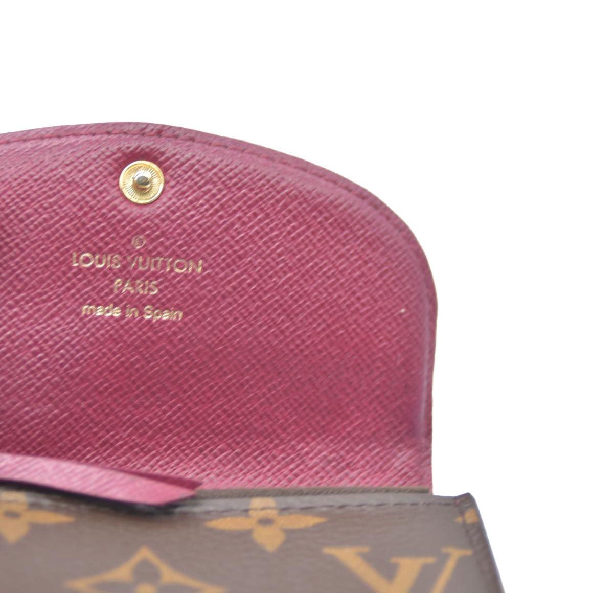 Louis Vuitton Monogram Porte Monnaie Rosalie Coin Purse Wallet Brown UB2108