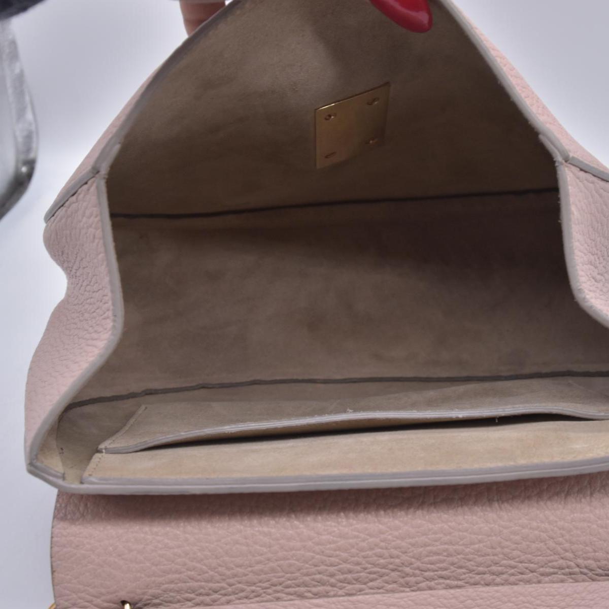 $1850 CHLOÉ Grainy Calfskin Small Drew Crossbody Shoulder Bag Pink CONSIGNMENT 10021507