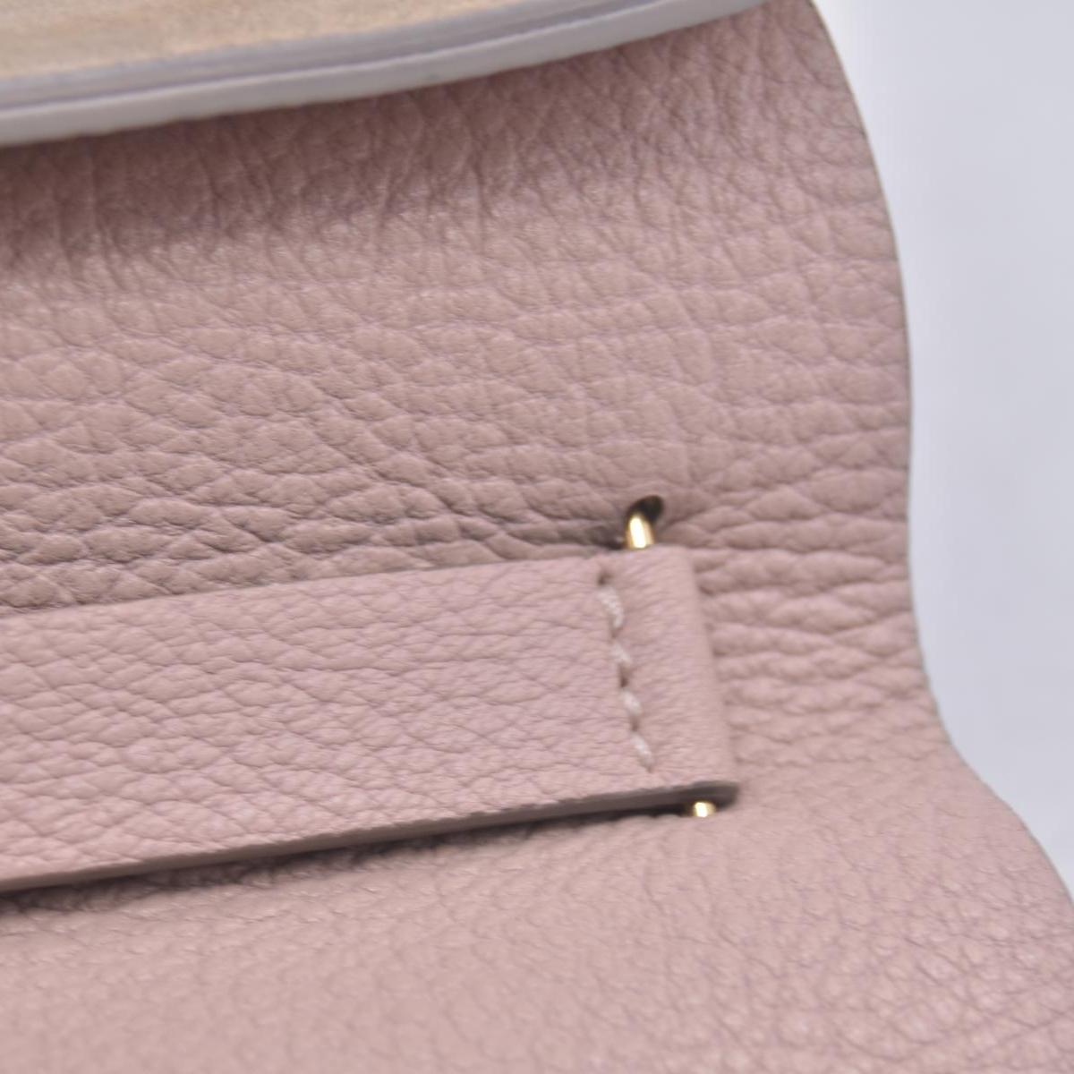 $1850 CHLOÉ Grainy Calfskin Small Drew Crossbody Shoulder Bag Pink CONSIGNMENT 10021507