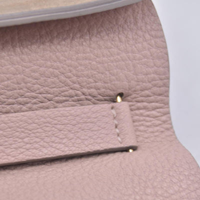 $1850 CHLOÉ Grainy Calfskin Small Drew Crossbody Shoulder Bag Pink CONSIGNMENT 10021507