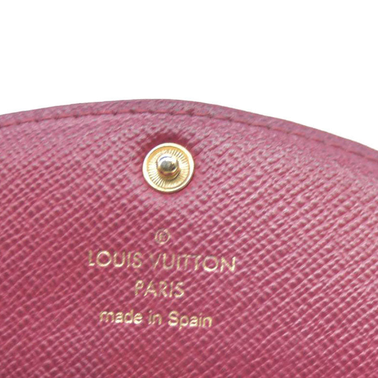 Louis Vuitton Monogram Porte Monnaie Rosalie Coin Purse Wallet Brown UB2108