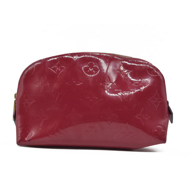 $530 Louis Vuitton Vernis Cosmetic Pouch Pomme D'Amour  CONSIGNMENT