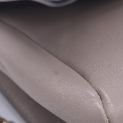 $1950CHLOE Faye Medium Suede Leather Shoulder Bag Taupe CONSIGNMENT 10021511
