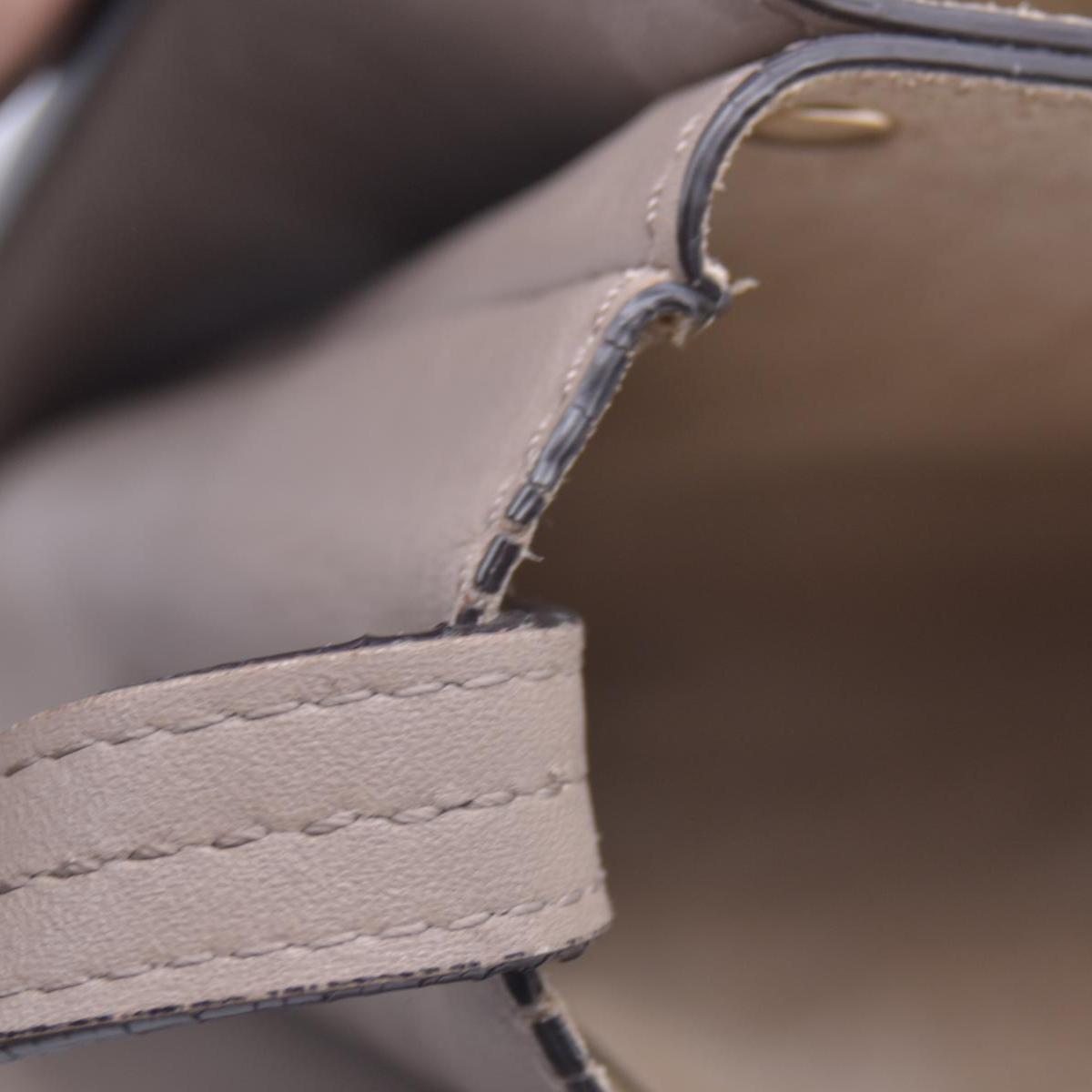 $1950CHLOE Faye Medium Suede Leather Shoulder Bag Taupe CONSIGNMENT 10021511