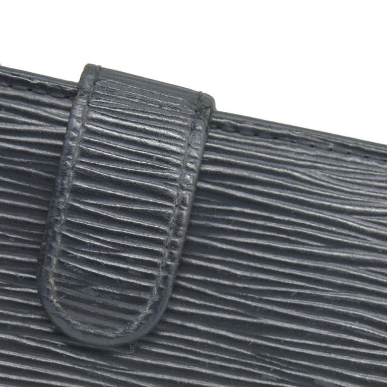 AUCTION $775 Louis Vuitton  Epi French Purse Wallet Black MI0080