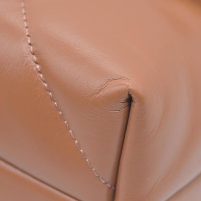 $528 TORY BURCH Fleming Soft Convertible Puffed Quilted Shoulder Bag Cognac Brown CONSIGNMENT 10021508