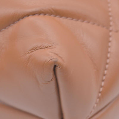 $528 TORY BURCH Fleming Soft Convertible Puffed Quilted Shoulder Bag Cognac Brown CONSIGNMENT 10021508