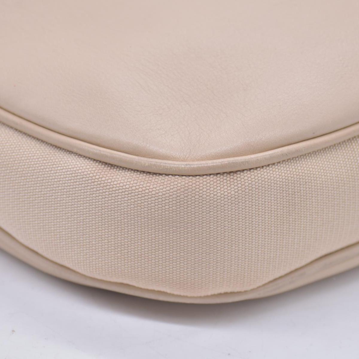 $1580 Gucci Saddle Zip Messenger Bag GG with Leather Medium Beige