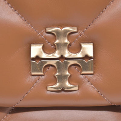 $528 TORY BURCH Fleming Soft Convertible Puffed Quilted Shoulder Bag Cognac Brown CONSIGNMENT 10021508