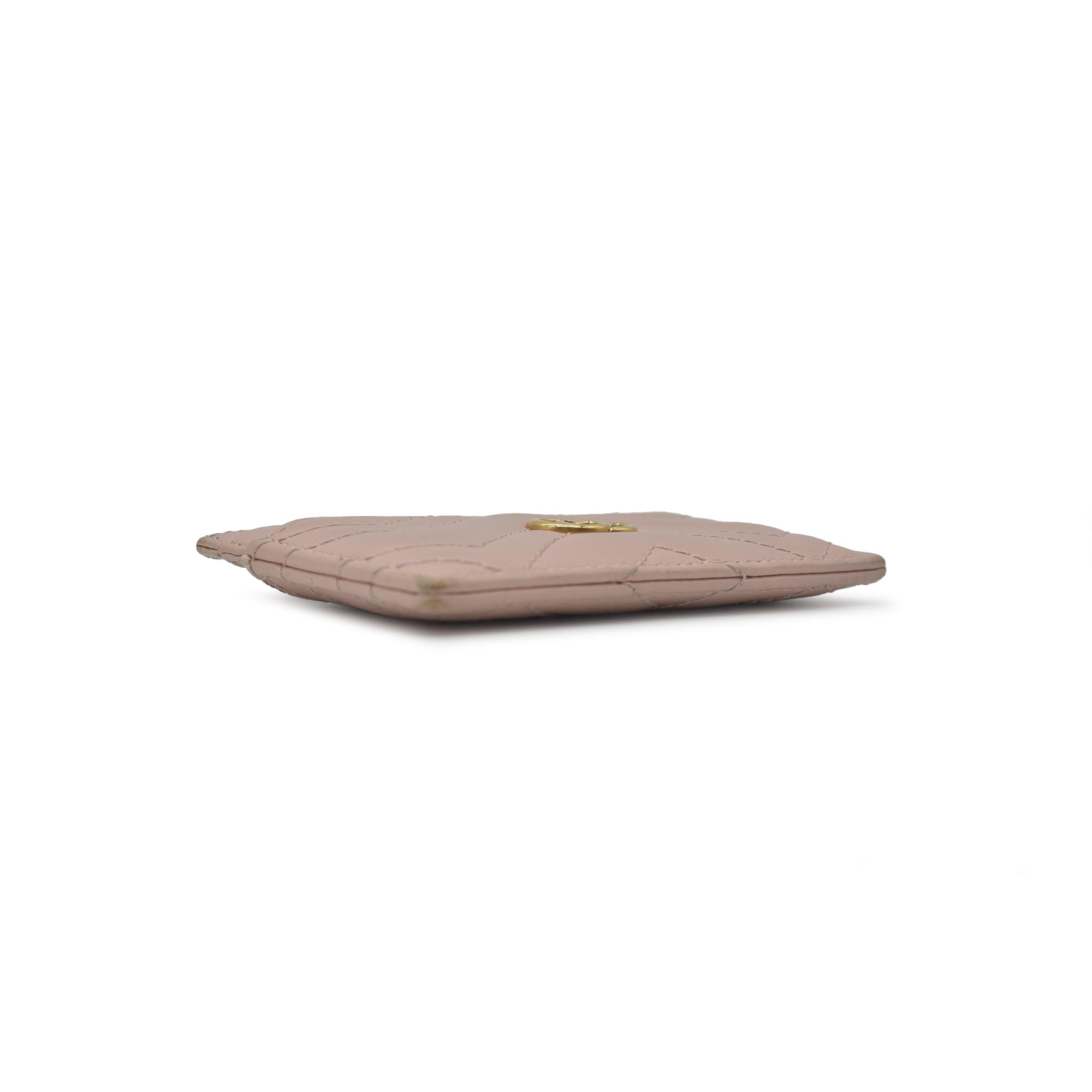 $370 Gucci  Double G Logo Leather Card Holder