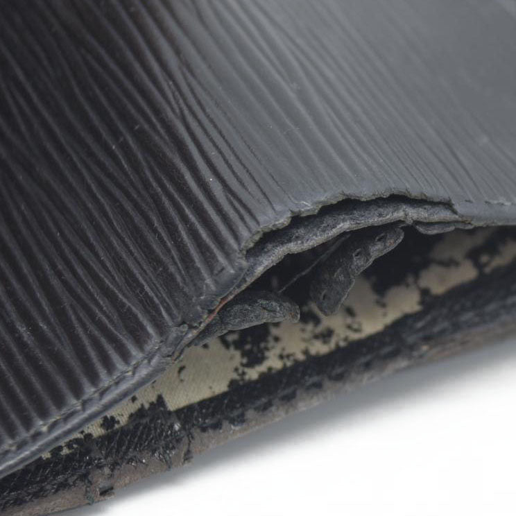 AUCTION $775 Louis Vuitton  Epi French Purse Wallet Black MI0080