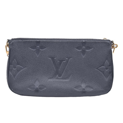 $3200 Louis Vuitton Empreinte Monogram Giant Multi Pochette Accessories Black