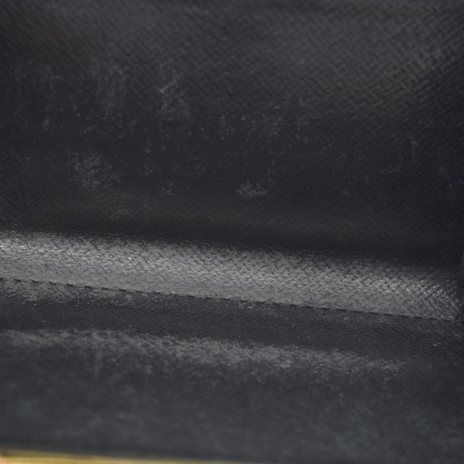 AUCTION $775 Louis Vuitton  Epi French Purse Wallet Black MI0080