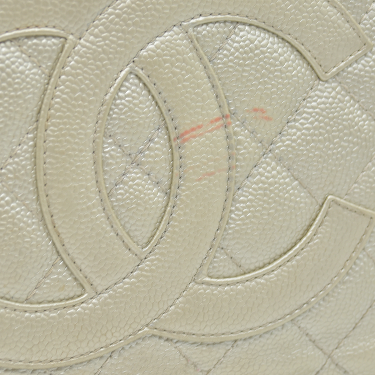 $2900 2006 Chanel Caviar Grand Shopping Tote GST Light Gold 10020025