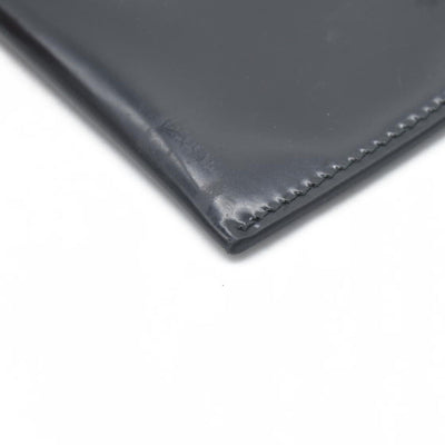 $600 Prada Enameled Metal Zipper Pouch
