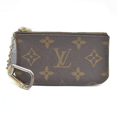 Louis Vuitton Monogram Pochette Cles Wallet Coin Purse Brown CA3101