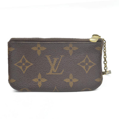 Louis Vuitton Monogram Pochette Cles Wallet Coin Purse Brown CA3101