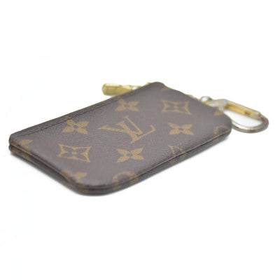 Louis Vuitton Monogram Pochette Cles Wallet Coin Purse Brown CA3101