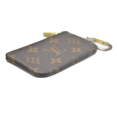 Louis Vuitton Monogram Pochette Cles Wallet Coin Purse Brown CA3101