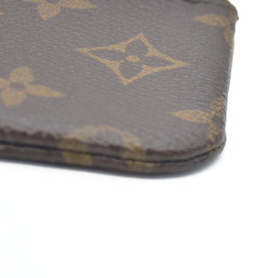 Louis Vuitton Monogram Pochette Cles Wallet Coin Purse Brown CA3101