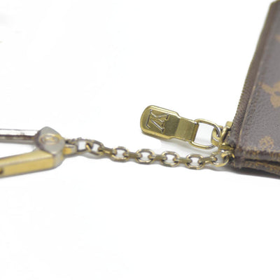 Louis Vuitton Monogram Pochette Cles Wallet Coin Purse Brown CA3101