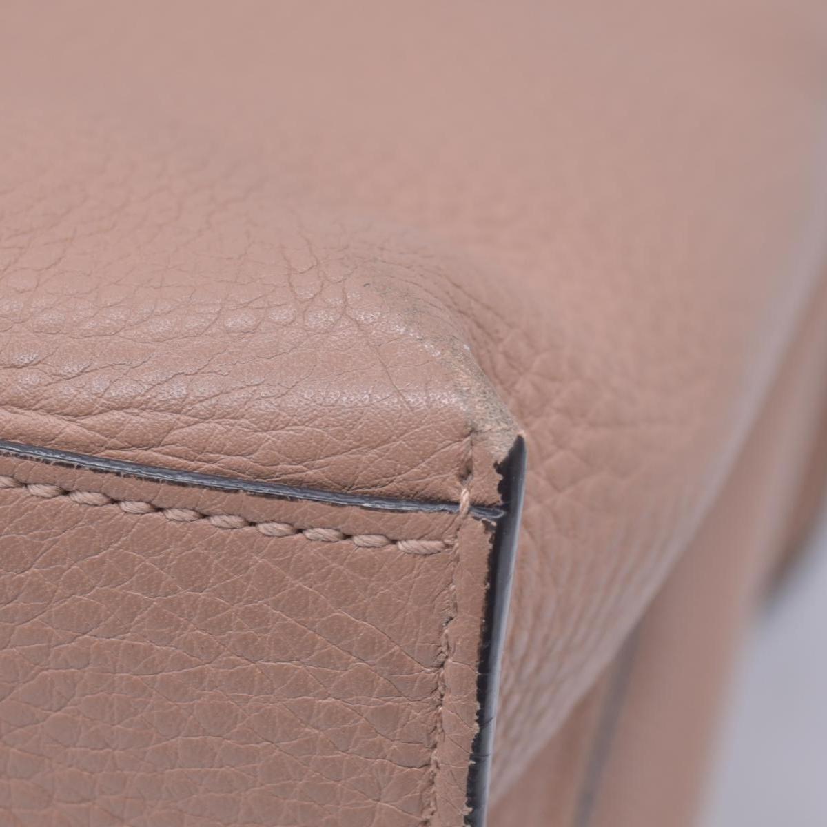$1650 GUCCI Bamboo Daily Leather Top Handle Shoulder Bag Tan CONSIGNMENT 10021512