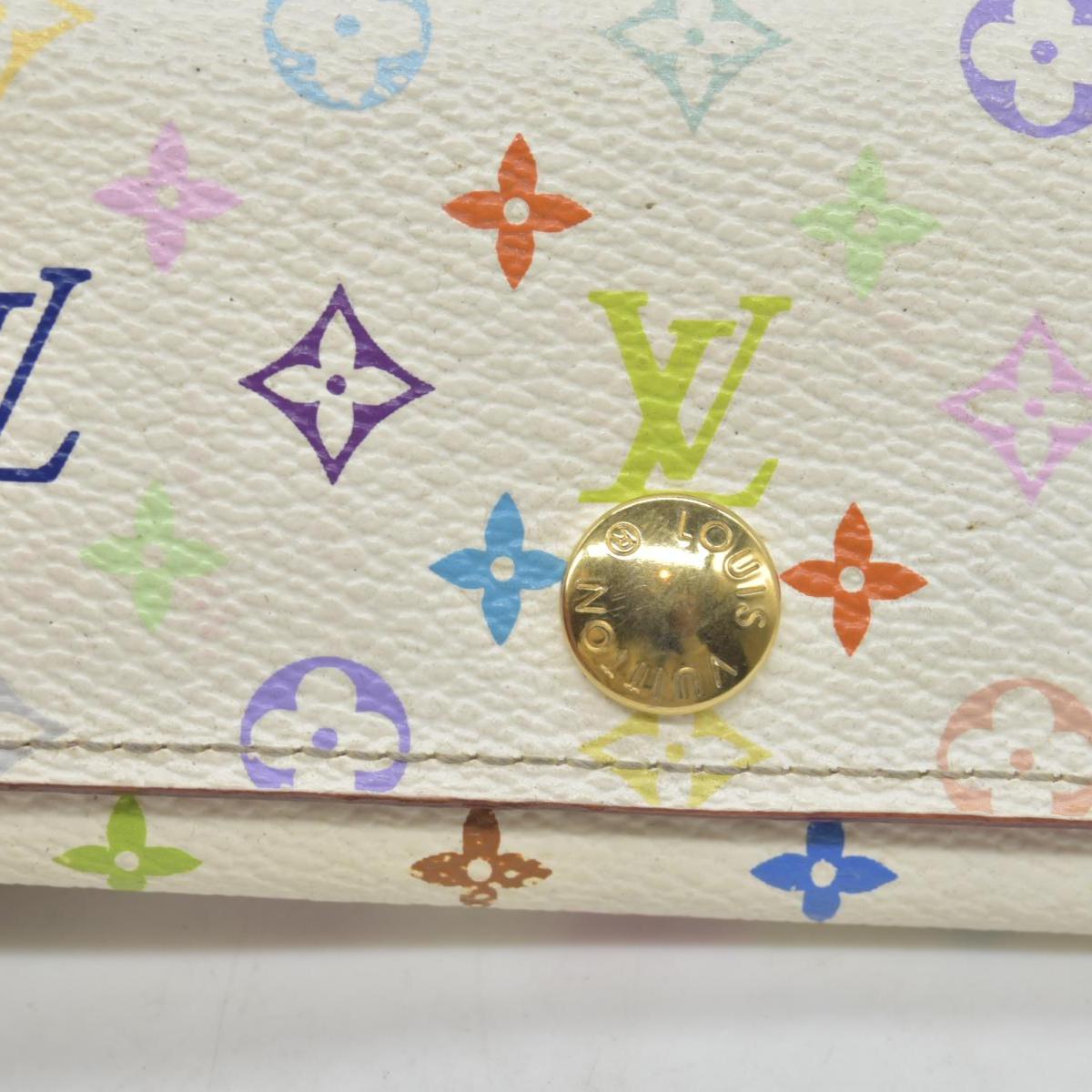 Authentic LOUIS VUITTON Monogram Multicolor Multicles 4 Ring Key Case CT3102