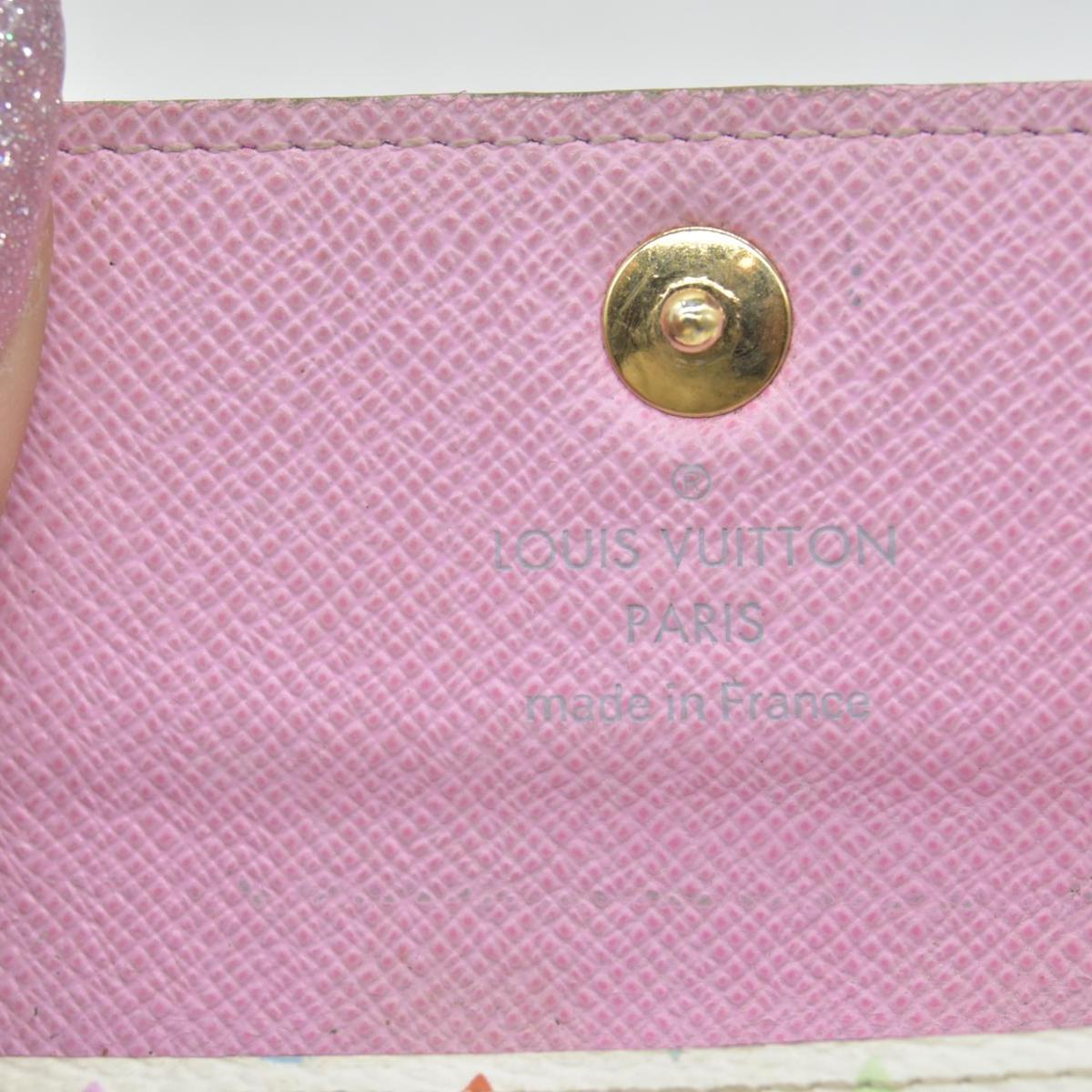 Authentic LOUIS VUITTON Monogram Multicolor Multicles 4 Ring Key Case CT3102