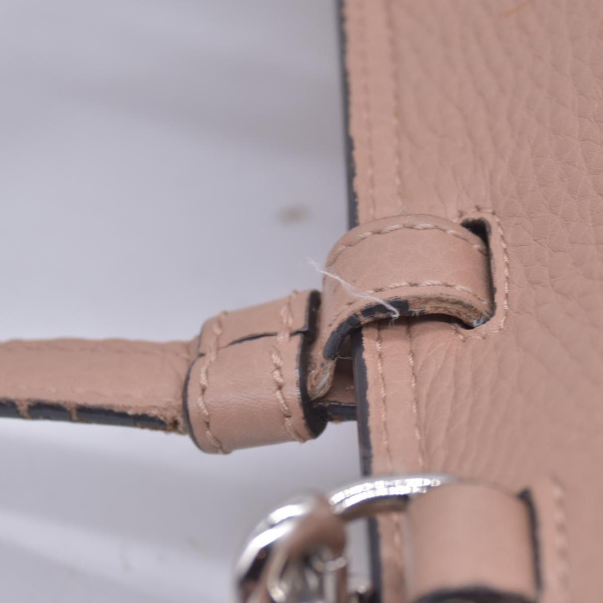 $1650 GUCCI Bamboo Daily Leather Top Handle Shoulder Bag Tan CONSIGNMENT 10021512