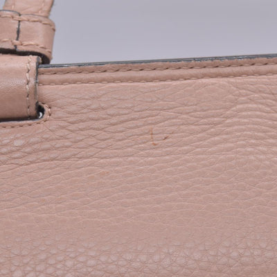 $1650 GUCCI Bamboo Daily Leather Top Handle Shoulder Bag Tan CONSIGNMENT 10021512
