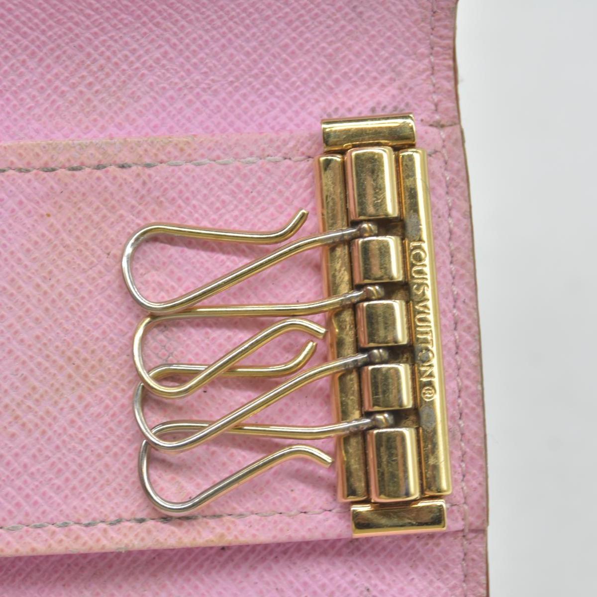 Authentic LOUIS VUITTON Monogram Multicolor Multicles 4 Ring Key Case CT3102