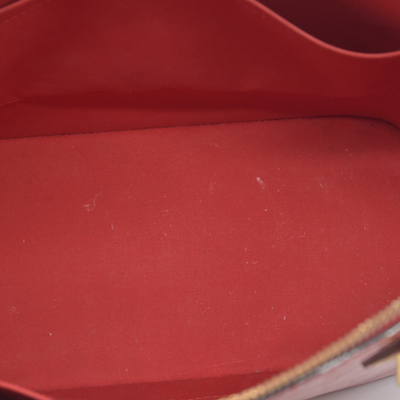 $2350 2014 LOUIS VUITTON Vernis Montebello MM Red DR3154