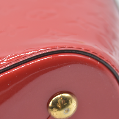 $2350 2014 LOUIS VUITTON Vernis Montebello MM Red DR3154